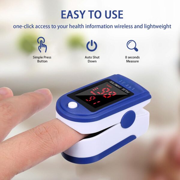 Fingertip Pulse Oximeter – Oxygen & Pulse Rate Monitor – photo 2